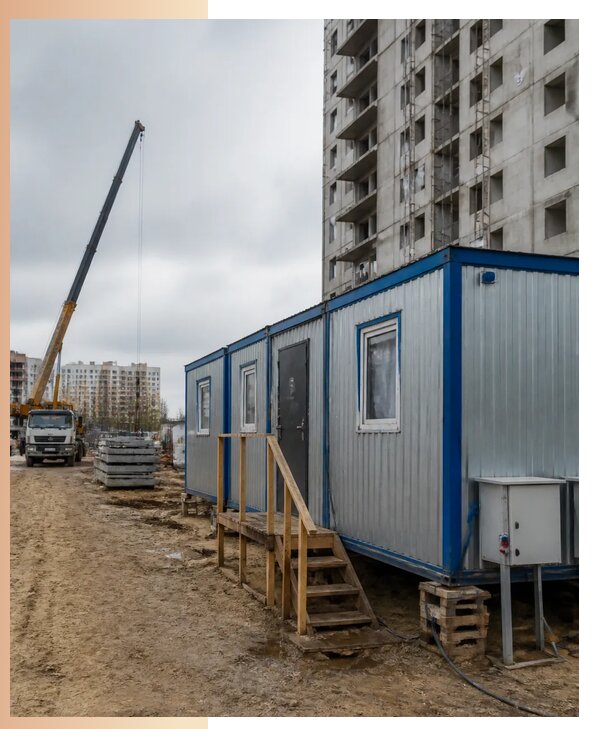 Аренда строительных вагончиков для рабочих в Серпухове